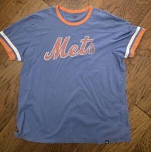 47 Brand Mets Blue and Orange Tee zz 2xl